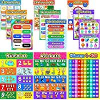 Educational Preschool Poster for Toddlers and Kids with 80 Glue Point Dot- Great for Nursery Homeschool Kindergarten…